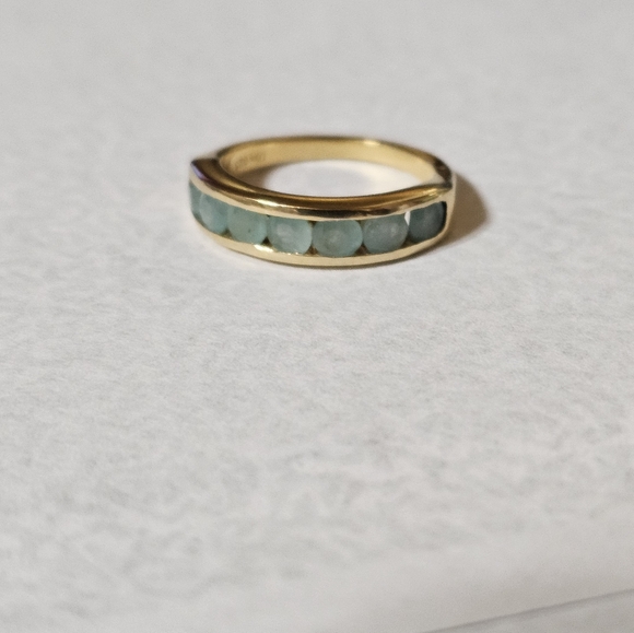 Rare Genuine Grandidierite in 18K over Sterling Silver Ring Sz 5! - Picture 3 of 5